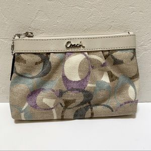 Coach canvas pouch